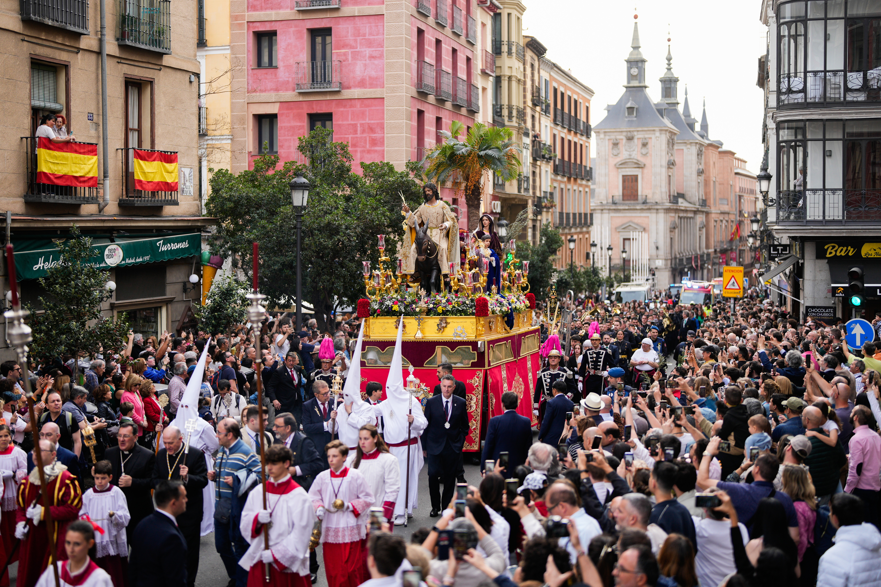 Una procesin de Semana Santa en Madrid.