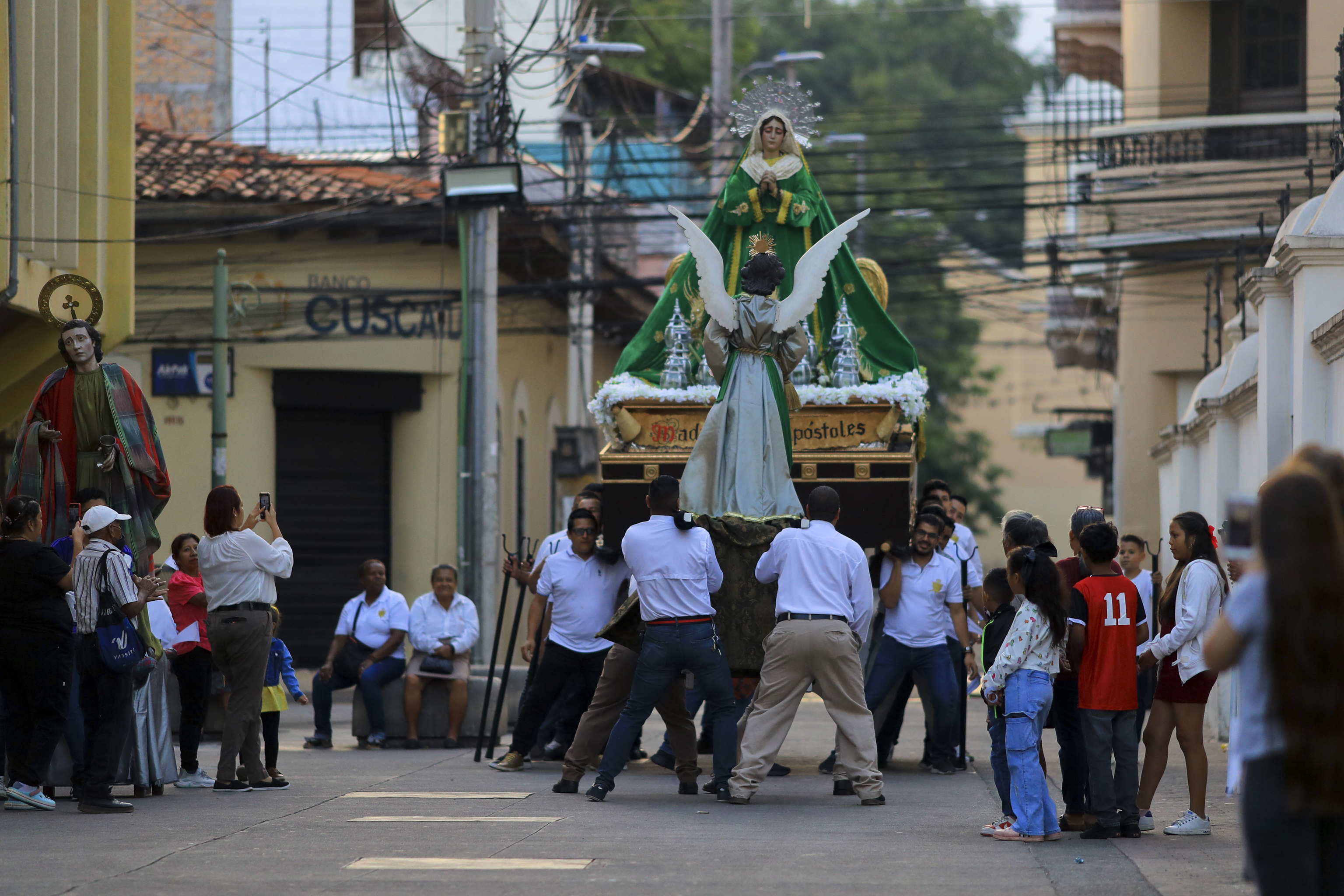 Procesin 'Las Carreritas de San Juan' en Tegucigalpa, capital de Honduras.