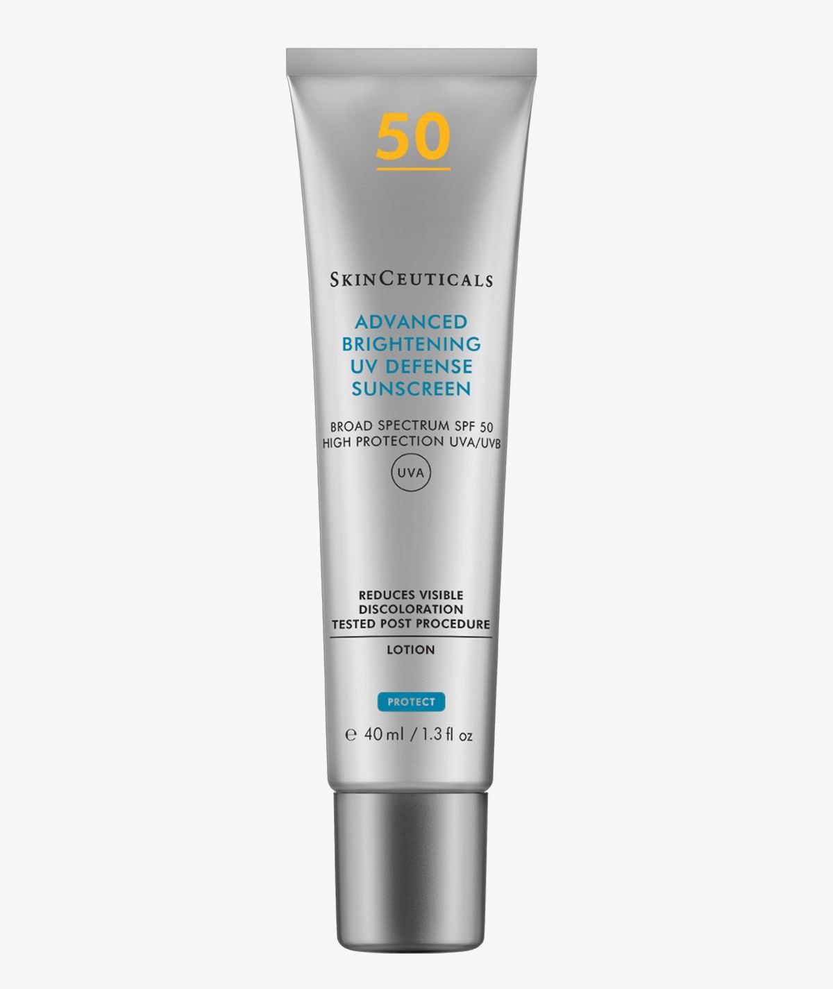 Cul es la mejor crema solar facial? Advanced Brightening UV Defense Sunscreen SPF 50 de Skinceuticals