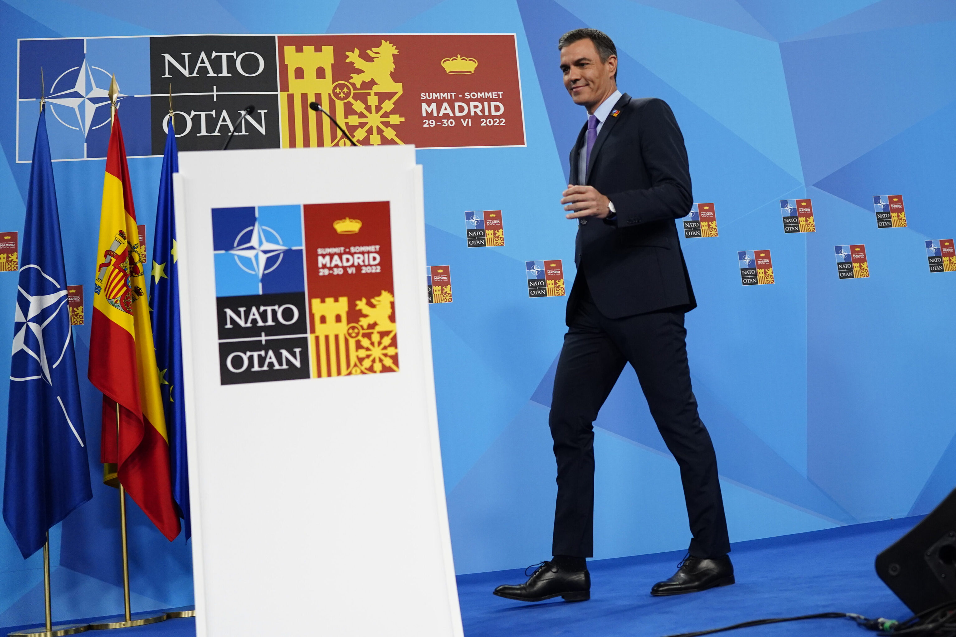 El presidente del Gobierno, Pedro Snchez, durante la cumbre de la OTAN celebrada en 2022 en Madrid.
