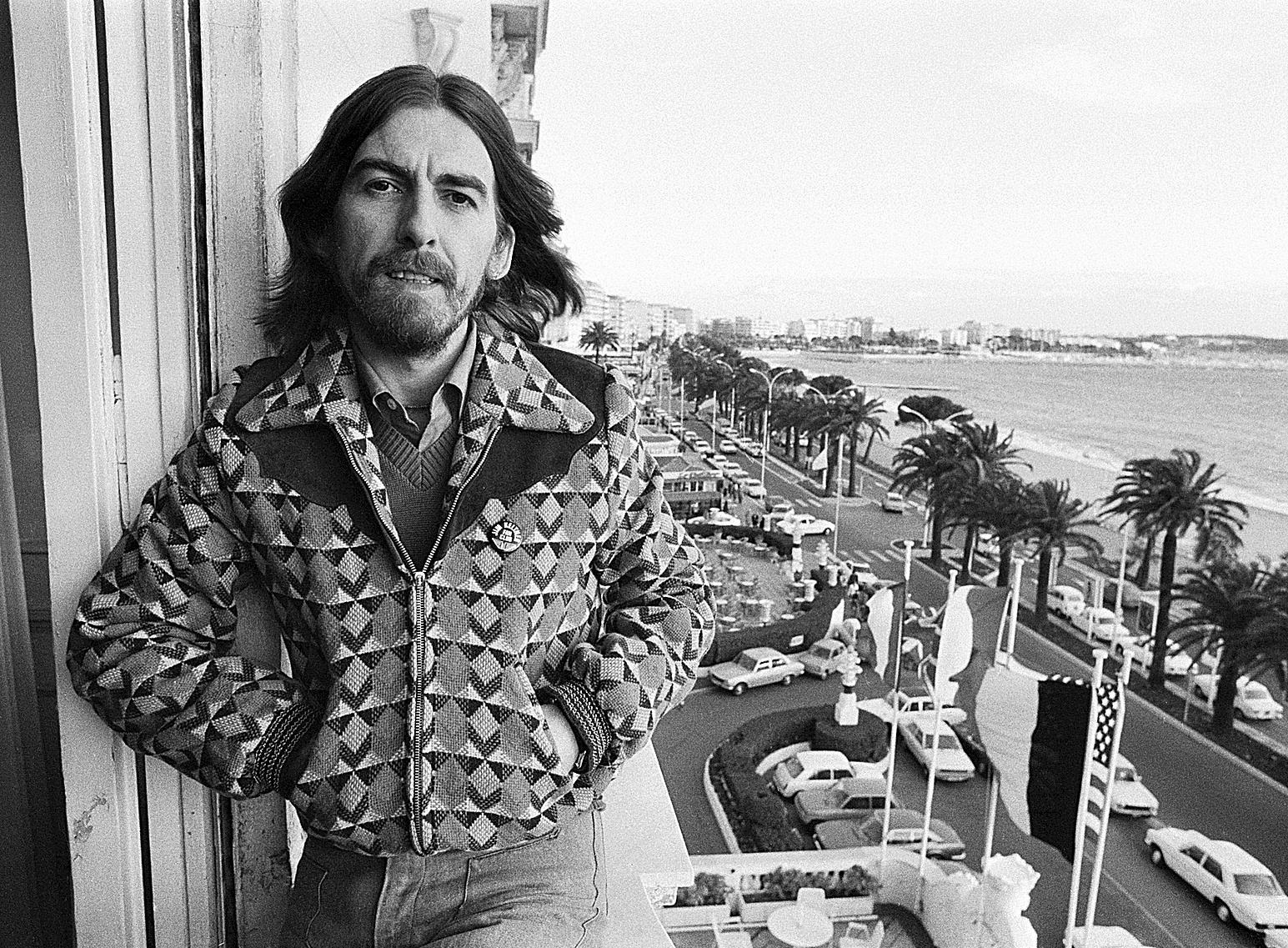 George Harrison, en Cannes, en 1976.