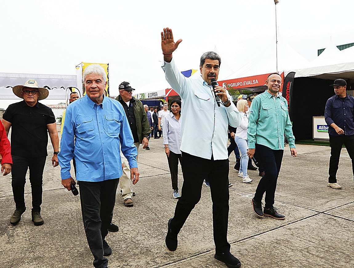 Maduro en un acto en Araure, Venezuela.