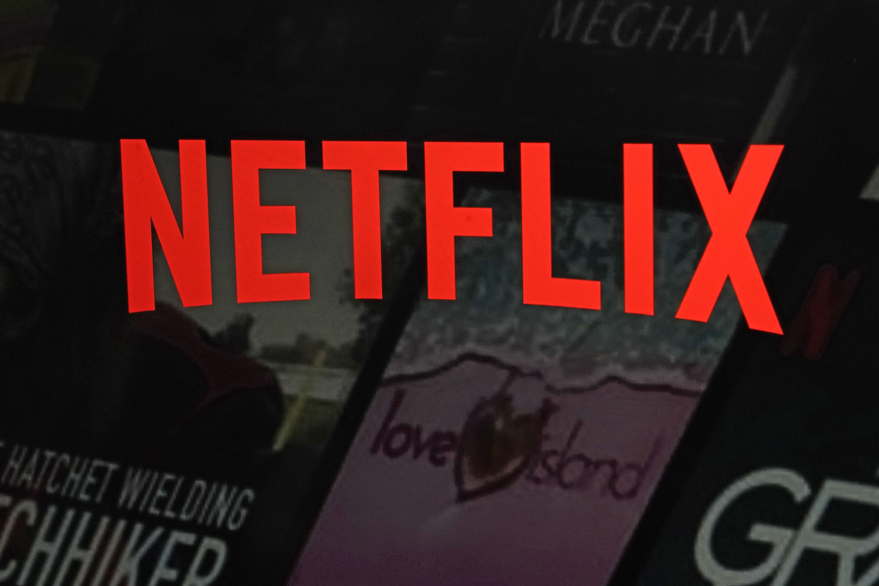 El logo de Netflix en su pgina web.