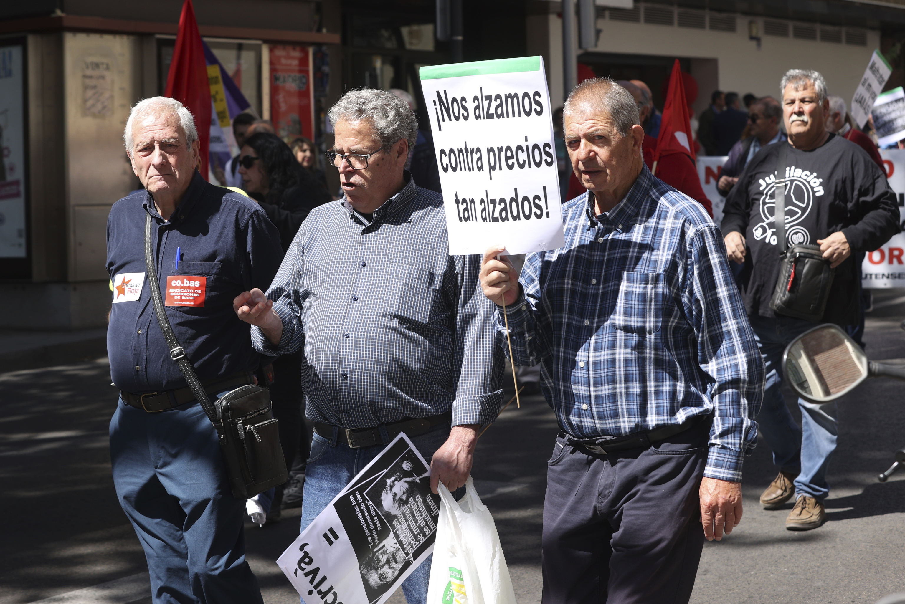 Protesta contra la "privatizacin" de las pensiones.