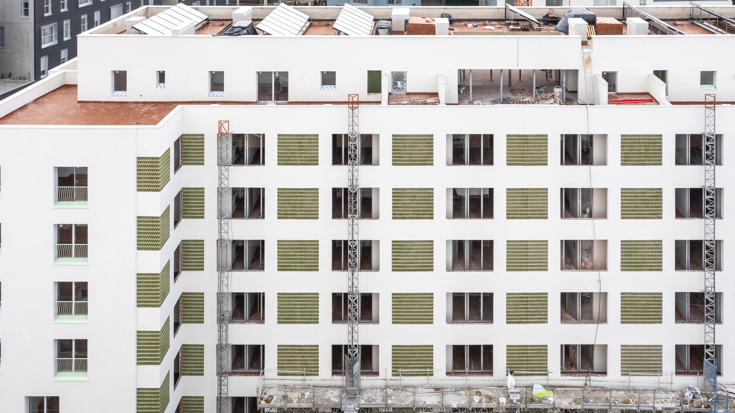 Promocin de viviendas en construccin, en Madrid.