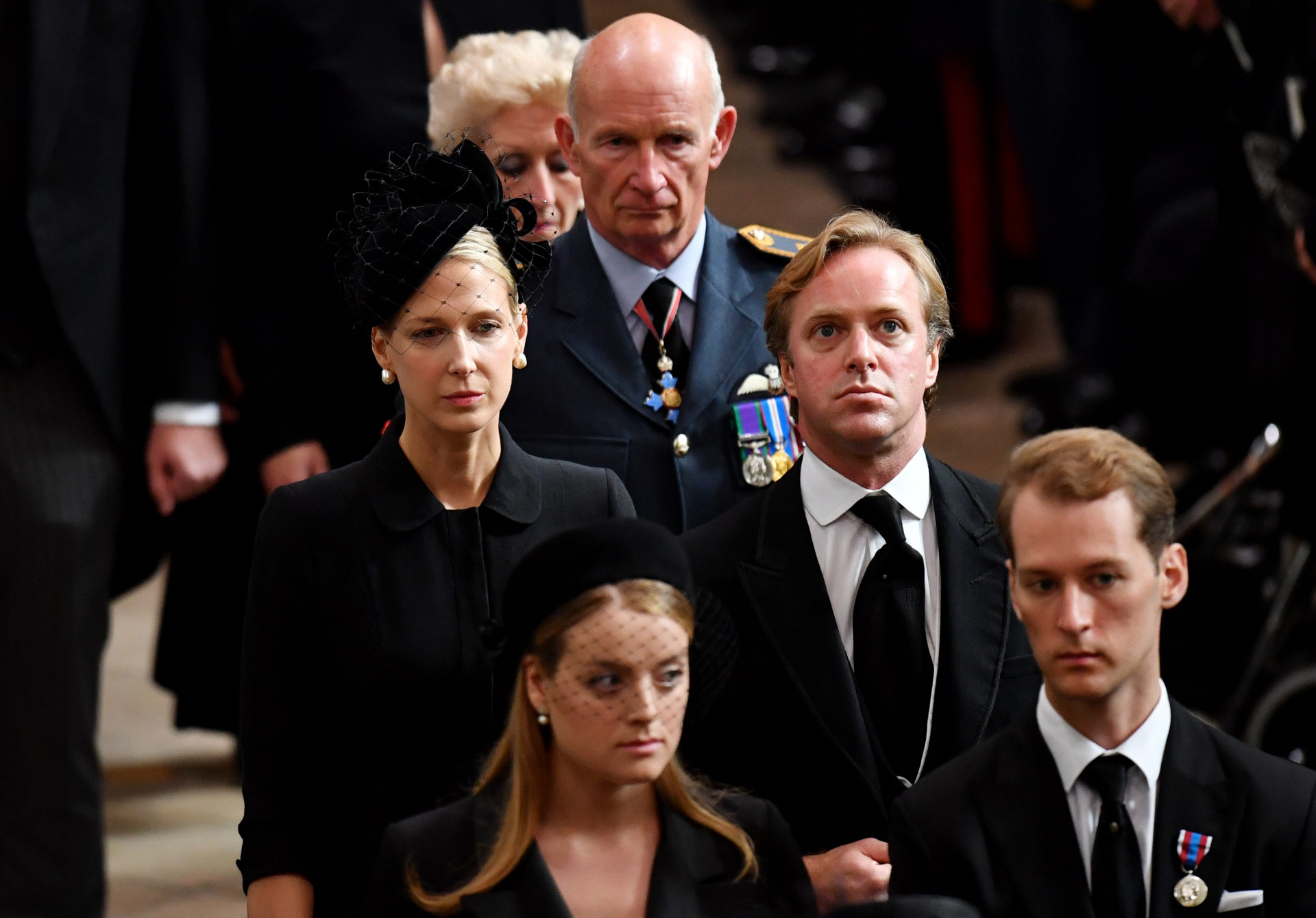 Lady Gabriella Windsor, en el funeral por la reina Isabel II.