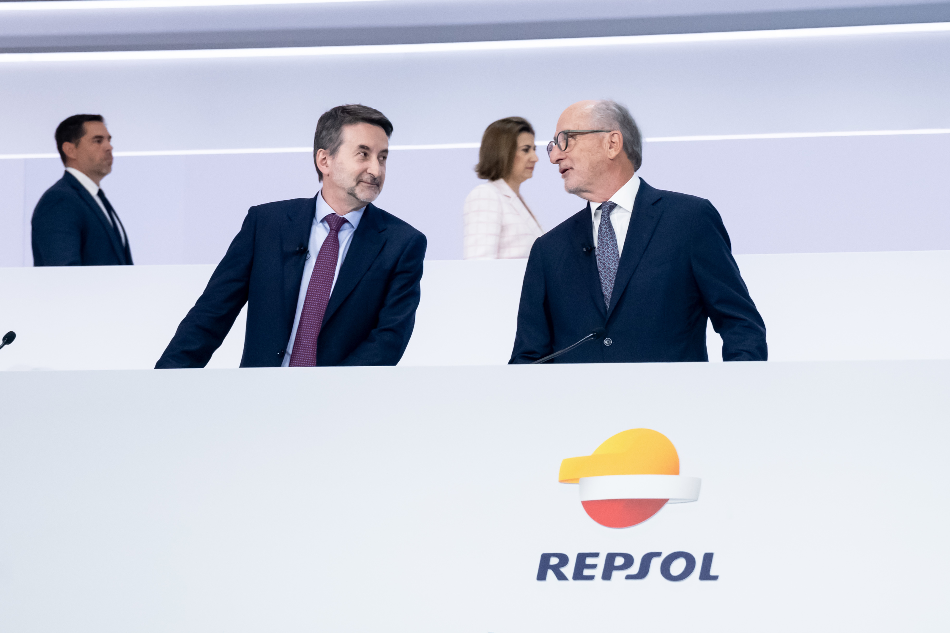 El CEO de Repsol, Josu Jon Imaz, y su presidente, Antonio Brufau.