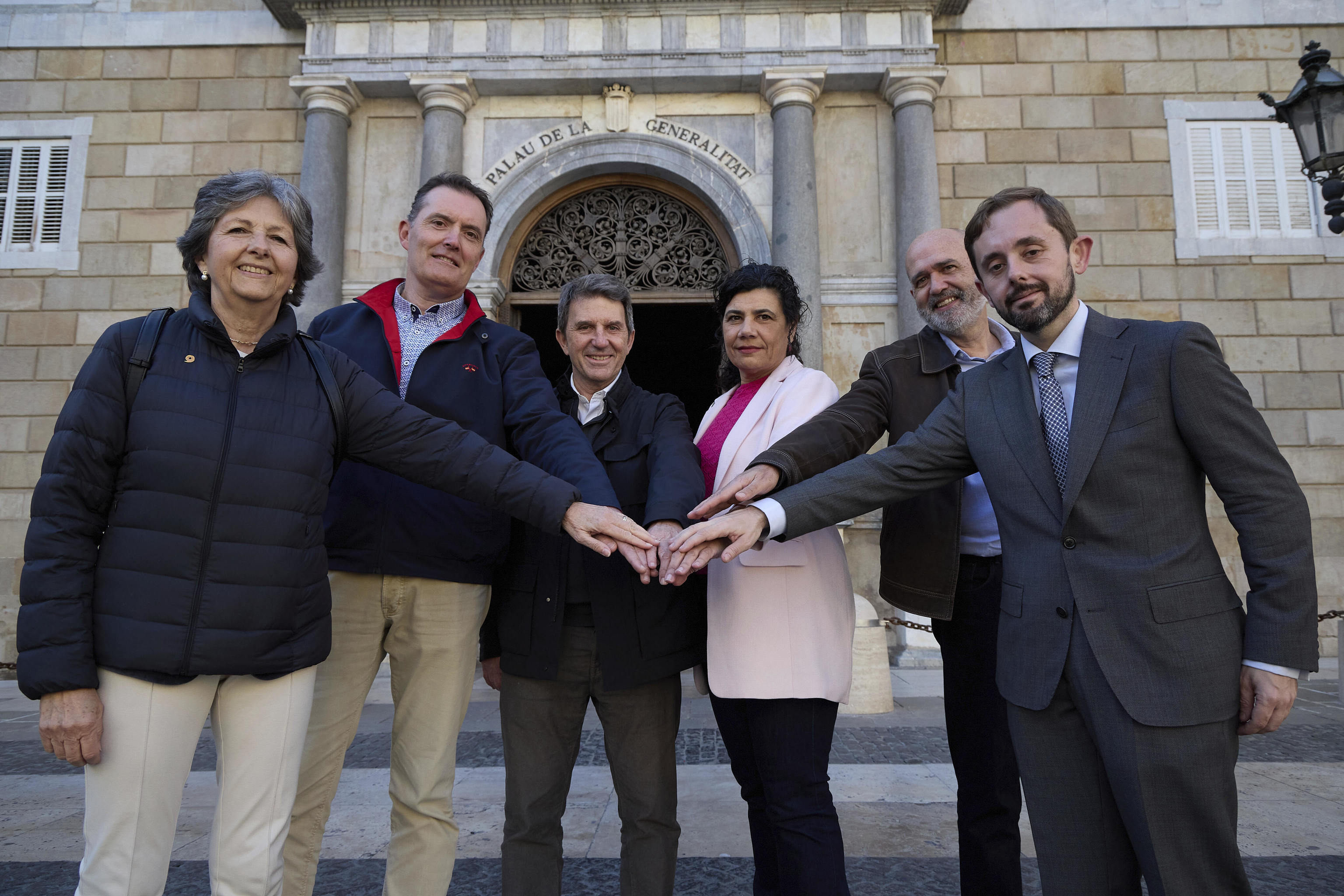 Representantes de las principales entidades constitucionalistas catalanas