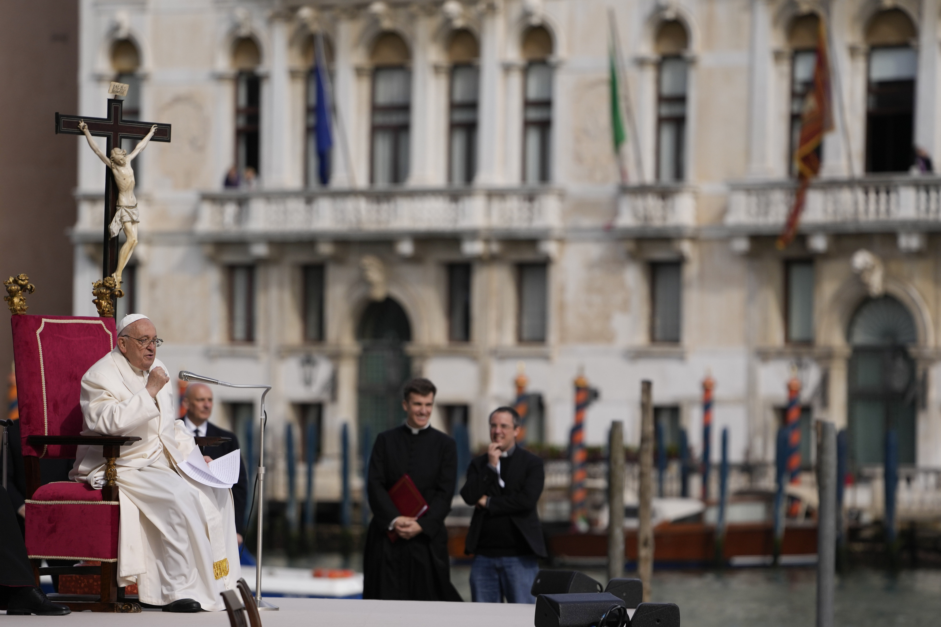 El papa Francisco, en Venecia.