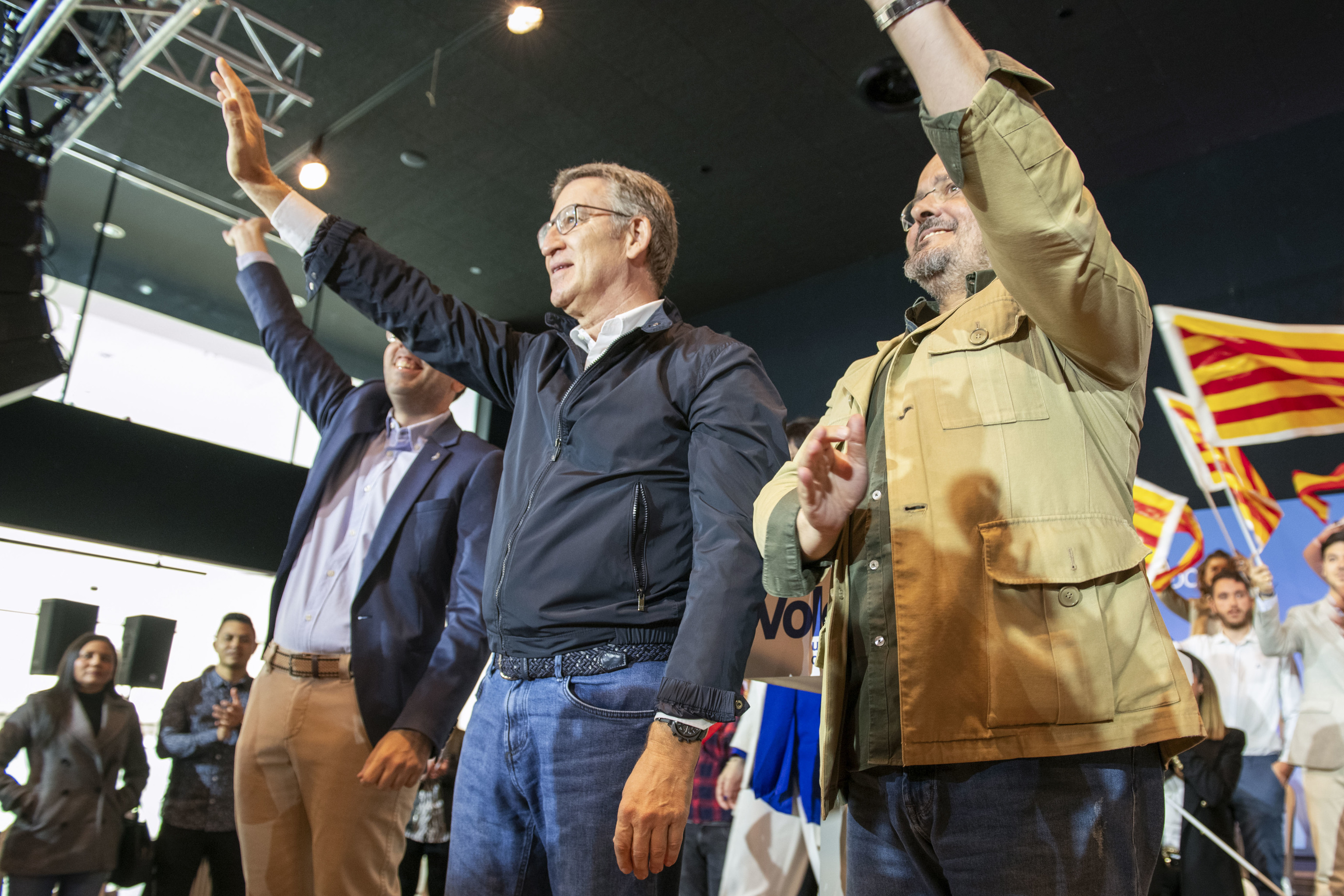 Alberto Núñez Feijóo y Alejandro Fernández.