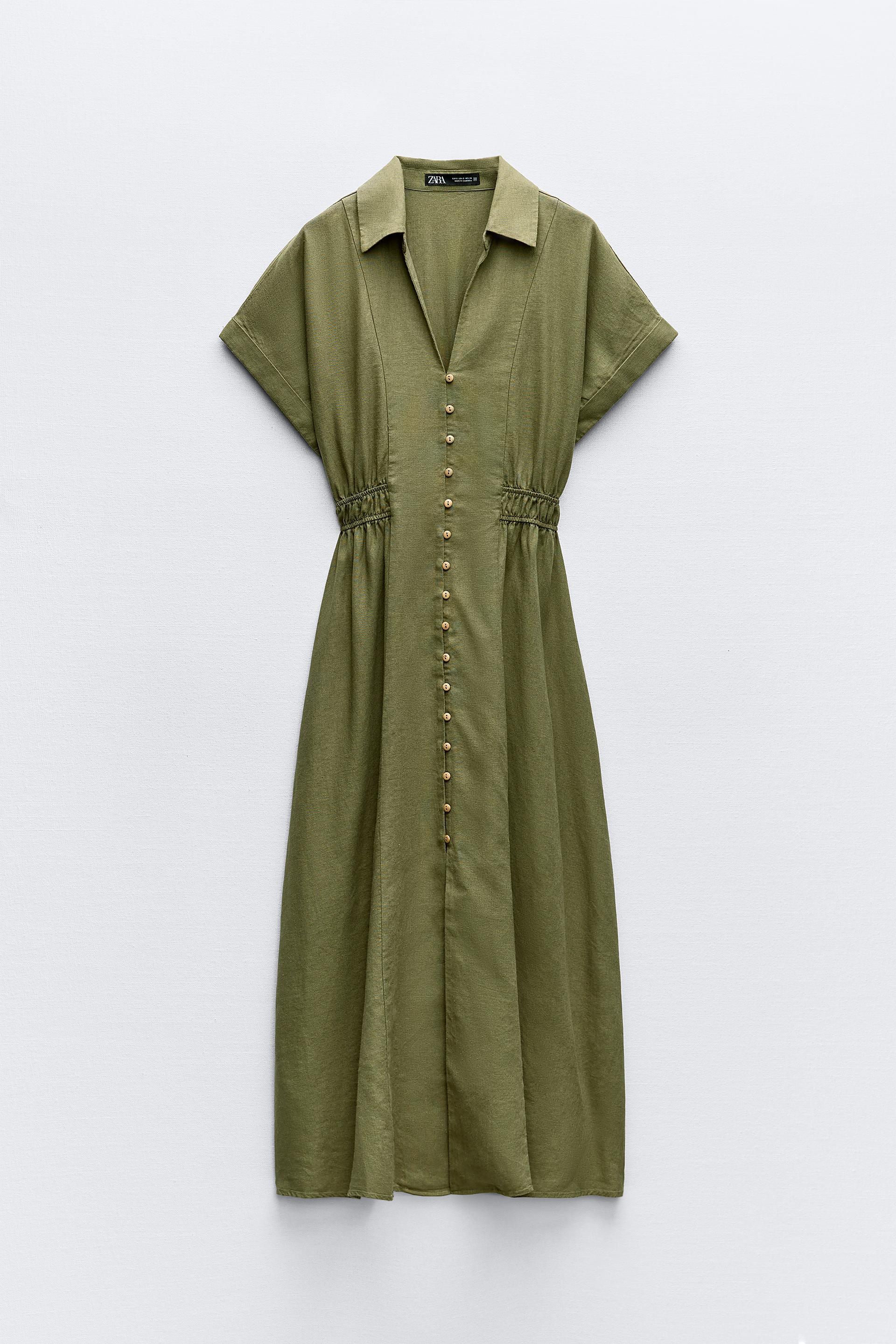 Los 9 Vestidos Midi Con Lino De Zara Que Ser n Tendencia En Verano Moda