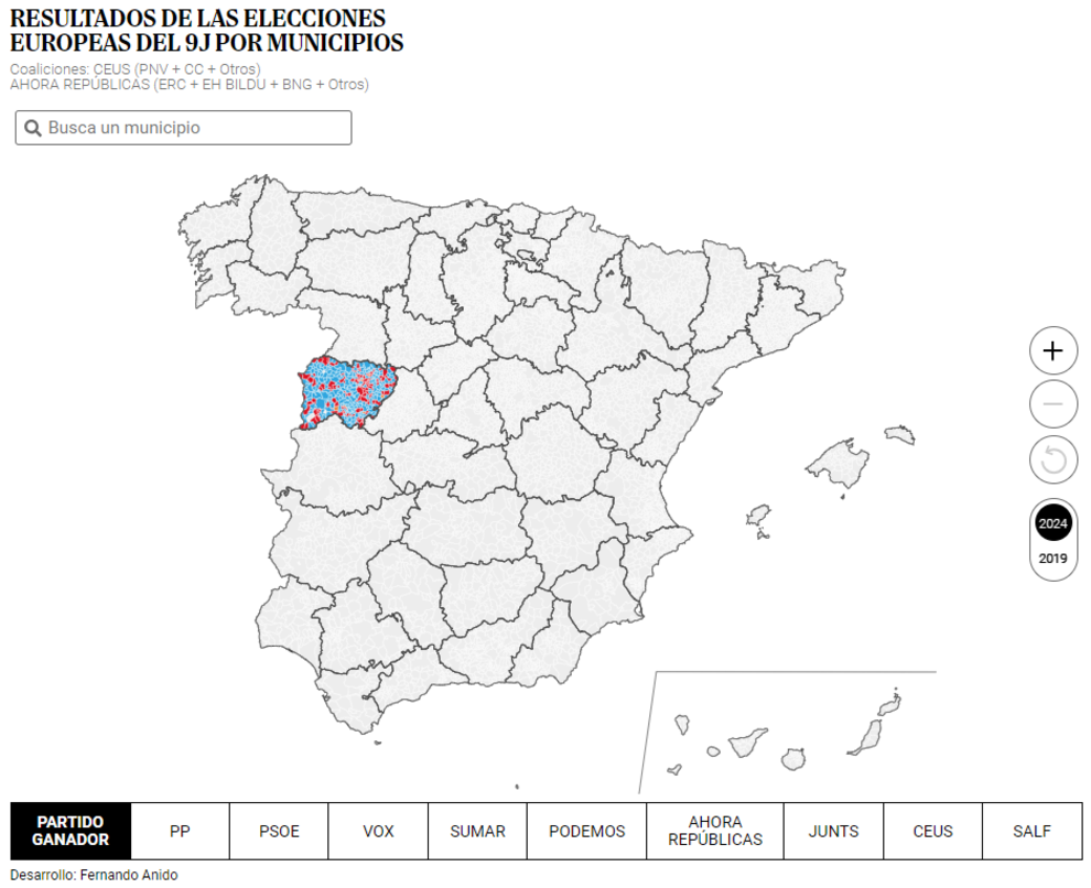 ¿Qué ha votado tu vecino? Los resultados de las elecciones europeas ...