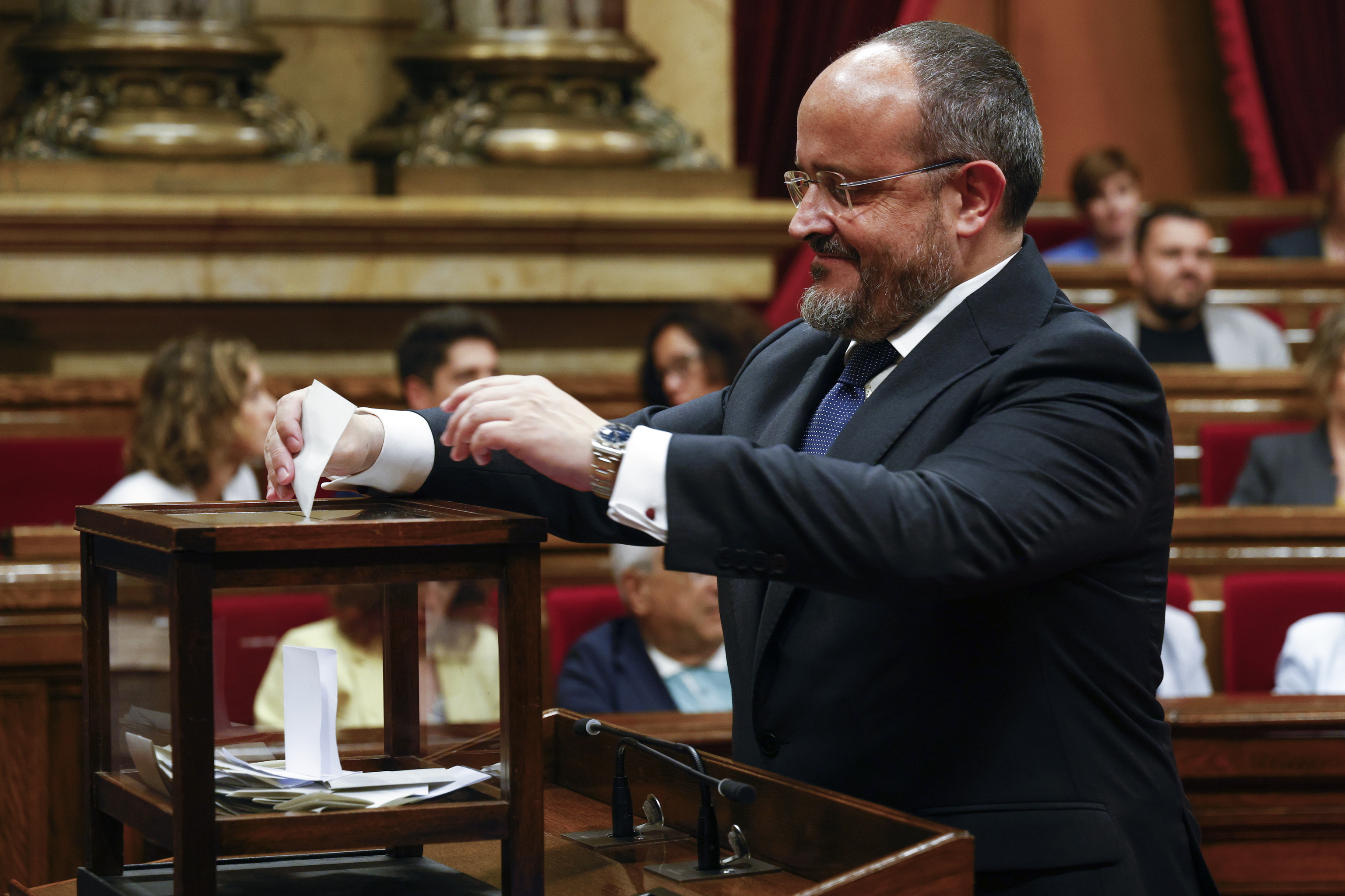 Alejandro Fernández, en el pleno de constitución del Parlament.