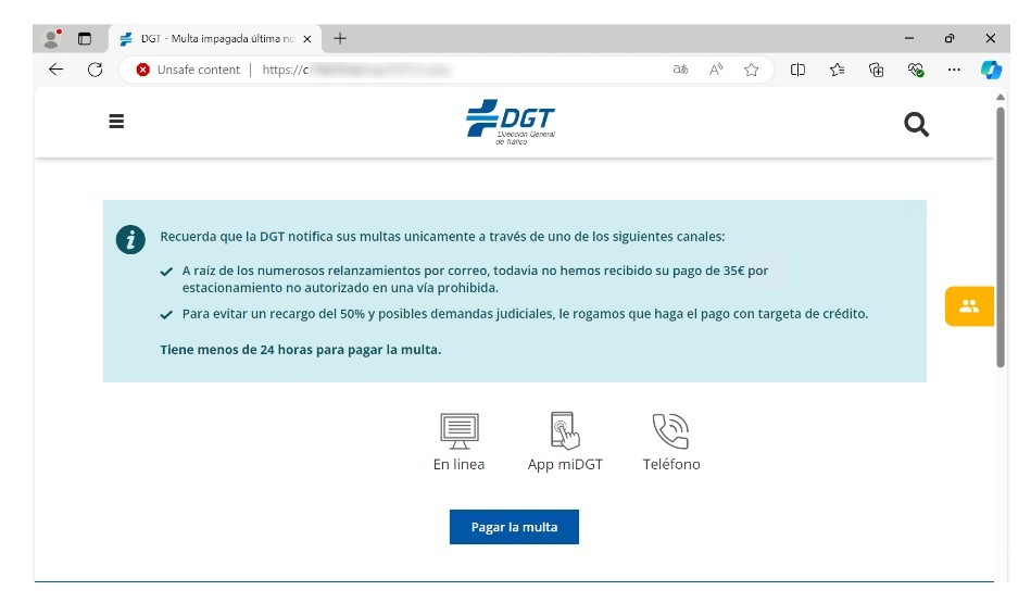 La DGT advierte de un nuevo fraude con avisos de multas pendientes | Motor