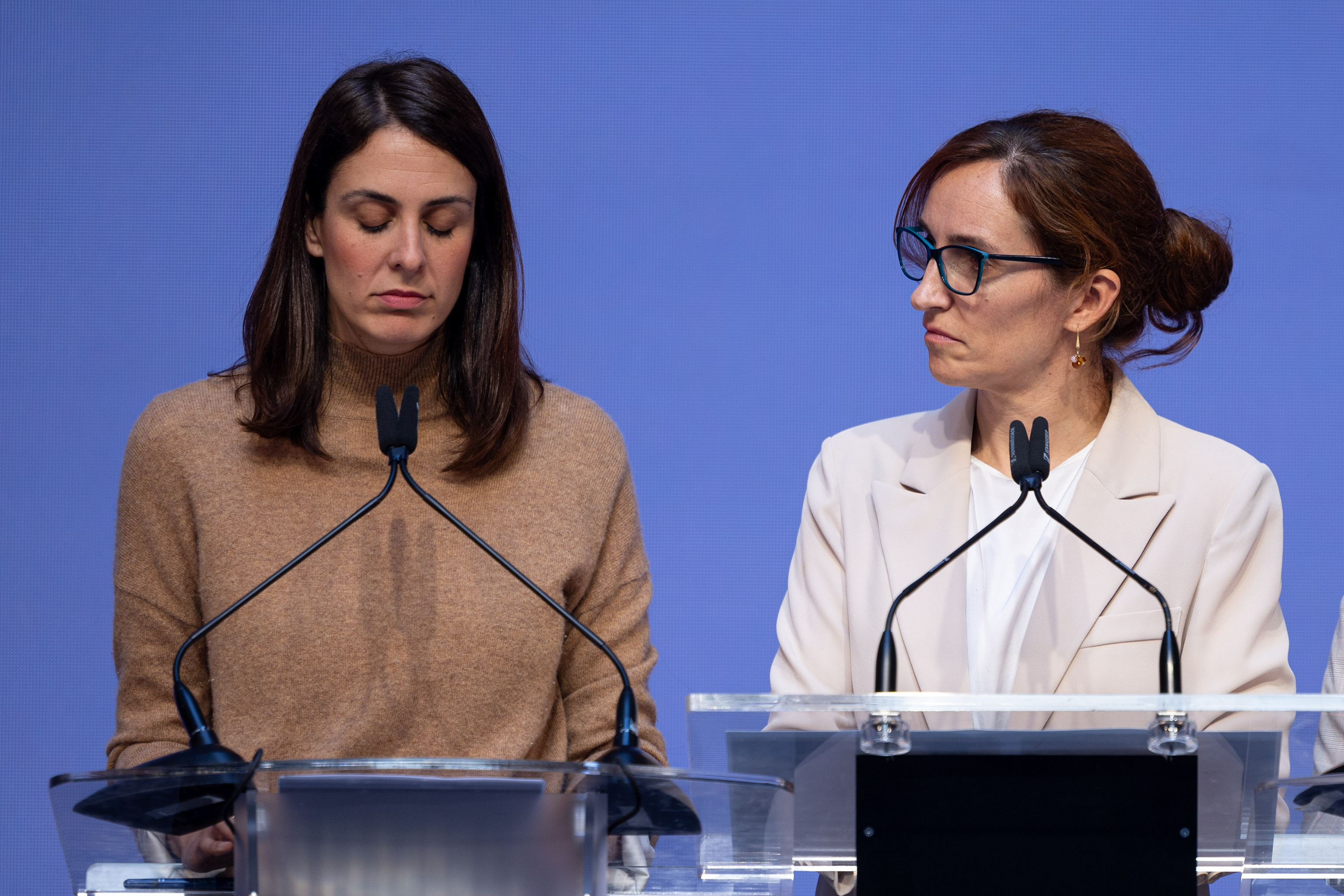 Las coportavoces de Más Madrid Rita Maestre (izquierda) y Mónica García.