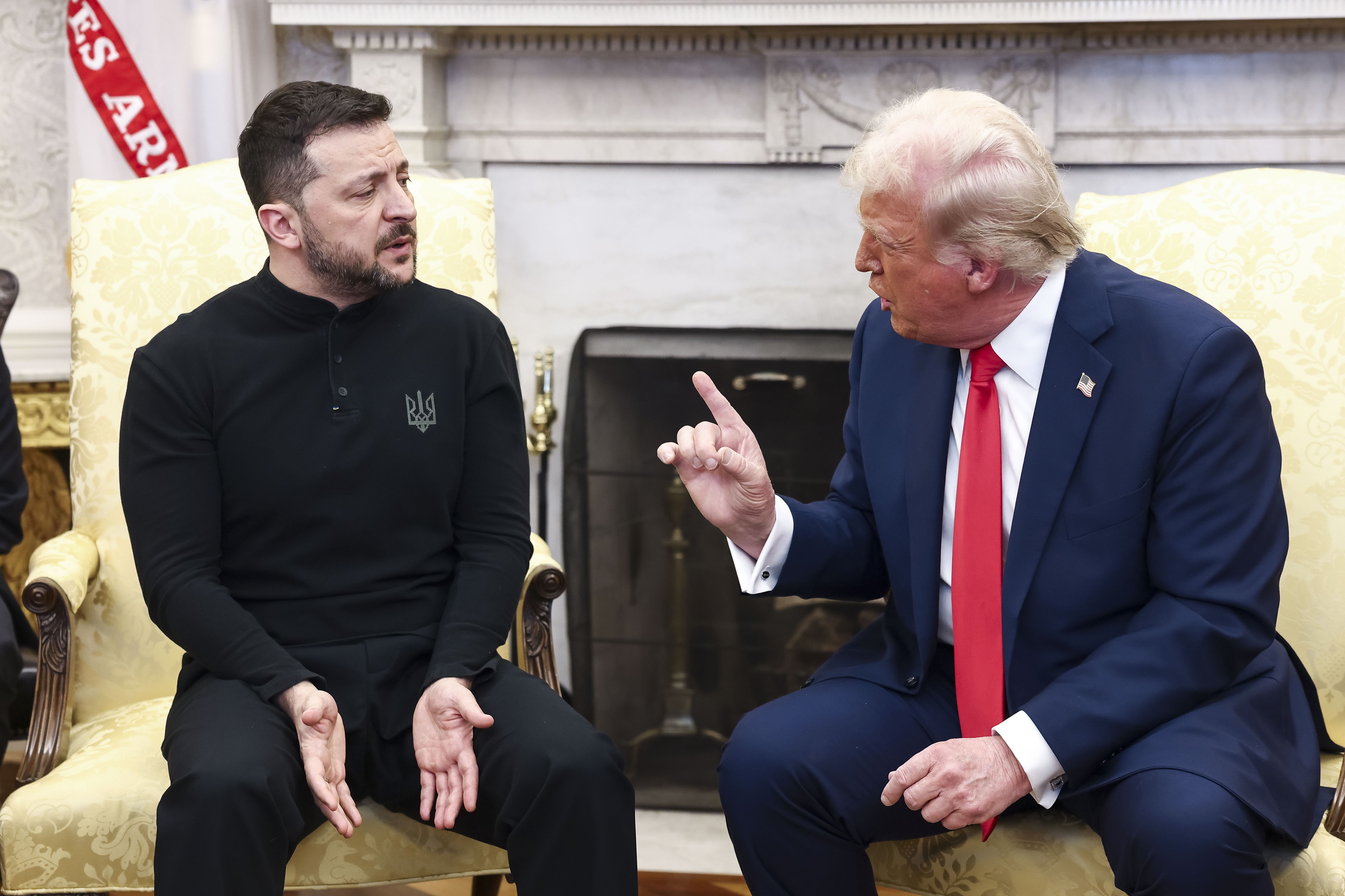 Volodimir Zelenski y Donald Trump.