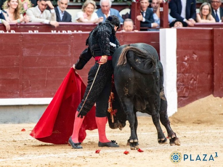 Natural ceñidísimo de Morante el pasado 8 de junio en Madrid