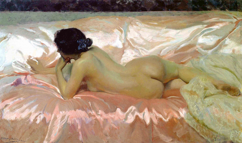 Desnudo de mujer (1902) o la reinterpretación de Joaquín Sorolla de 'La Venus del espejo' de Velázquez.