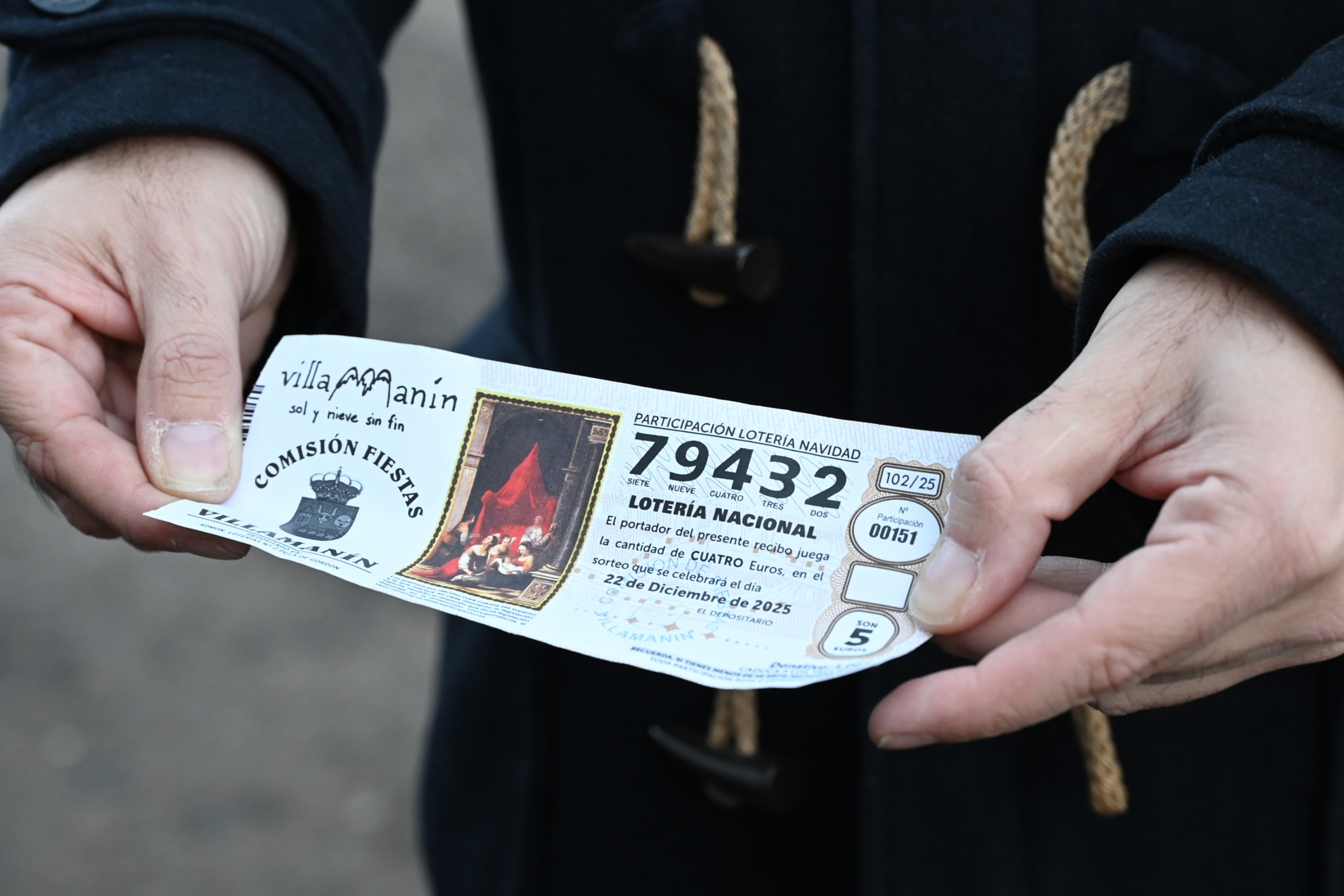 El cobro del Gordo de la Lotería de Navidad de Villamanín registra dos intentos de estafa y una denuncia