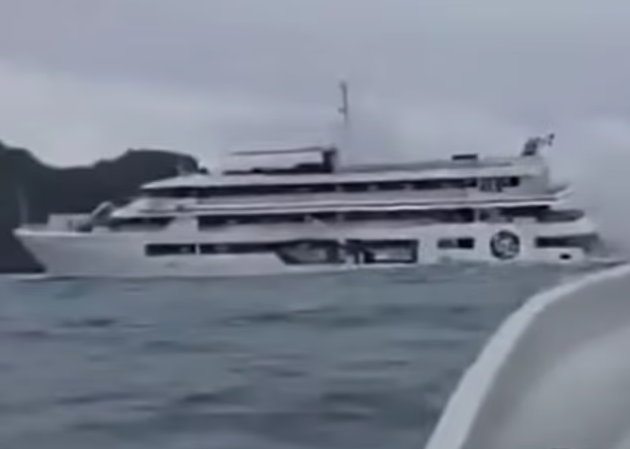 Treinta pasajeros evacuados después de que un crucero encallara en un arrecife en Fiyi