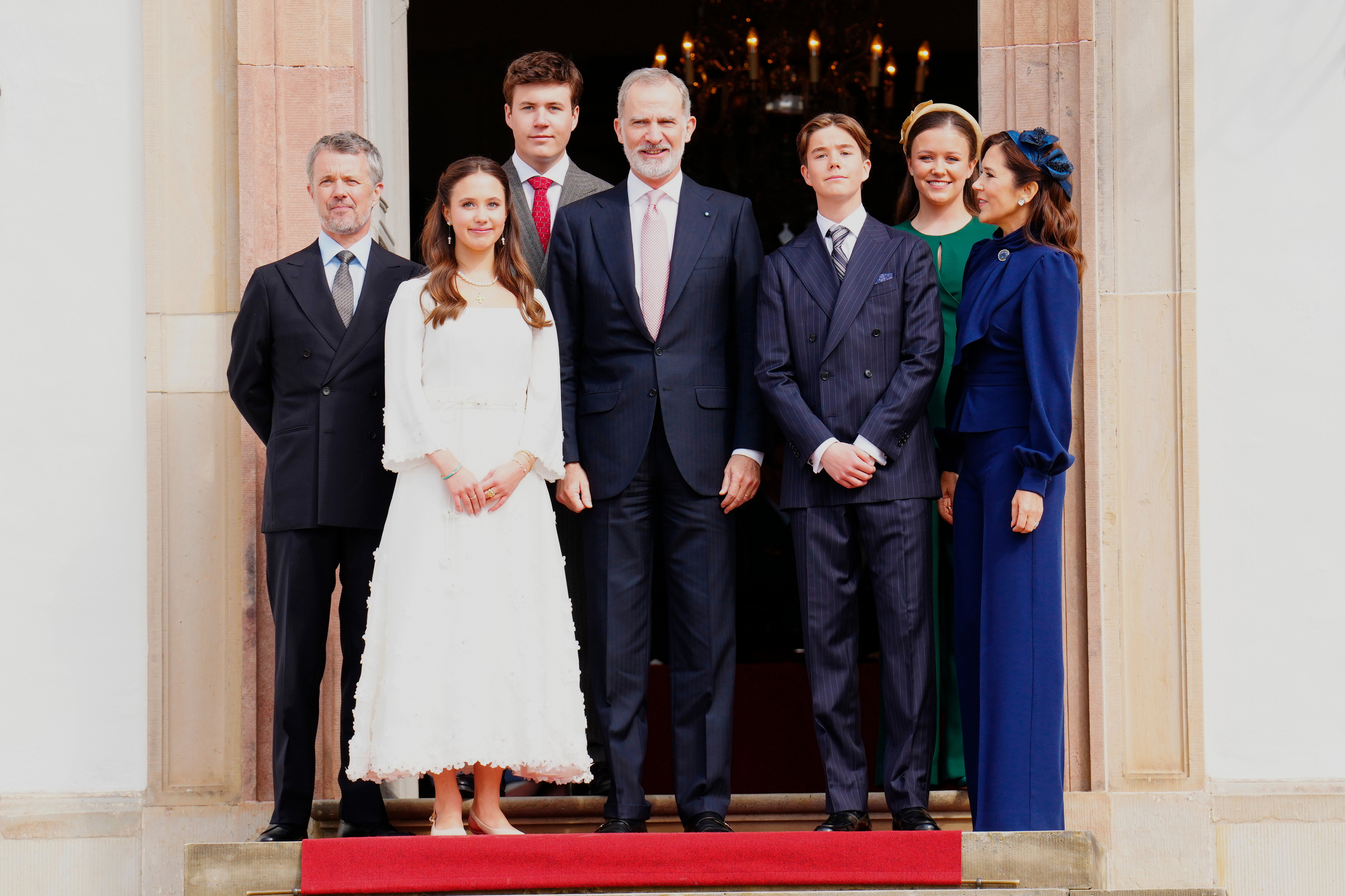 El rey Felipe VI asiste a la confirmación de los príncipes daneses Vincent y Josephine