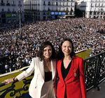 MM y Podemos rechazan los cánticos "racistas" en el acto de María Corina Machado en Sol y exigen a Ayuso que los condene