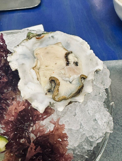 60 euros por ostras, ceviche, chilaquiles, costilla ahumada, cangrejo y mucho tinto... en Krudo