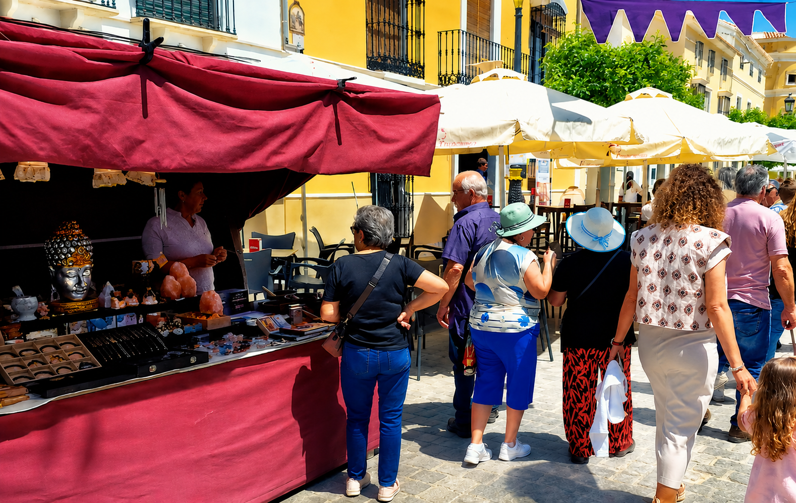 El mercado bandolero y ruta de la tapa en este pueblo a algo más de una hora de Sevilla: programa, conciertos, artesanía y talleres para los más pequeños