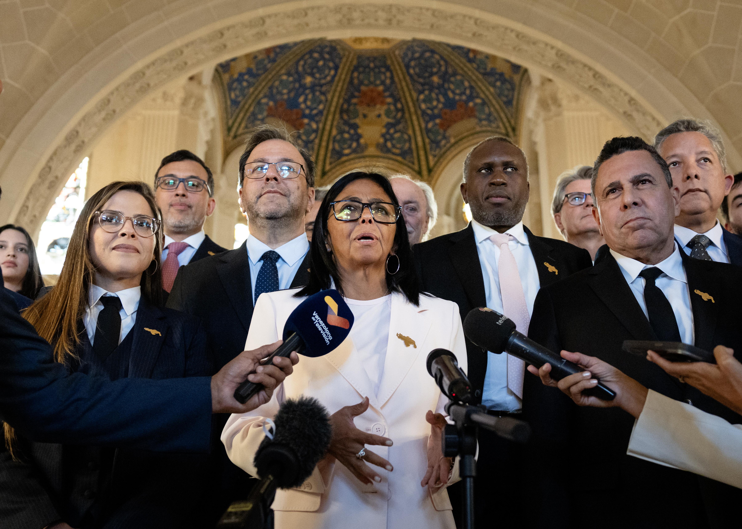 Delcy compara a Guyana con un imperio colonial en su defensa del Esequibo en La Haya