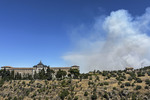 Baja a nivel 1 el incendio de la Academia de Infantería de Toledo