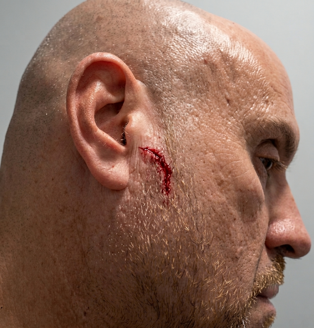 Herido en la cabeza tras ser atacado con un destornillador p