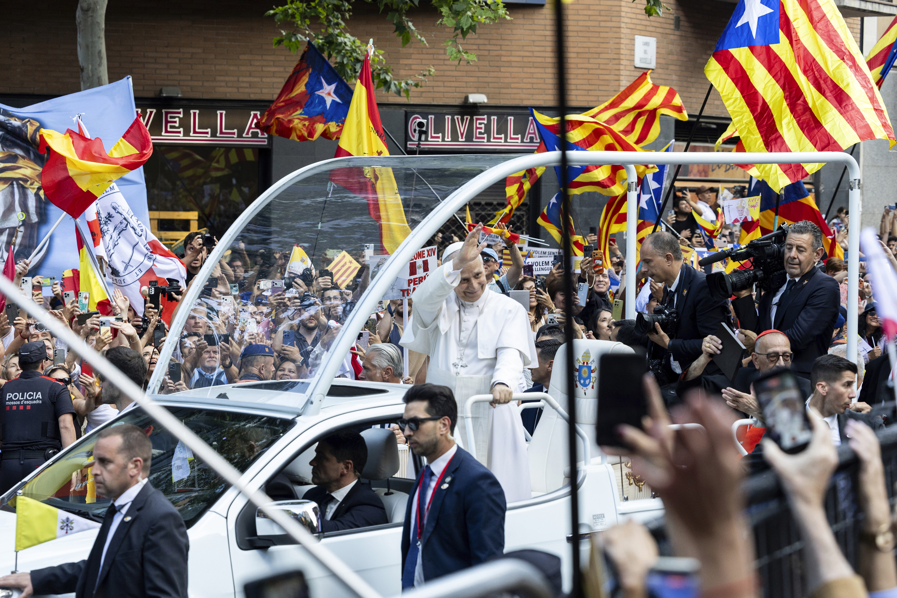 La policía evitó un boicot separatista en la Sagrada Familia