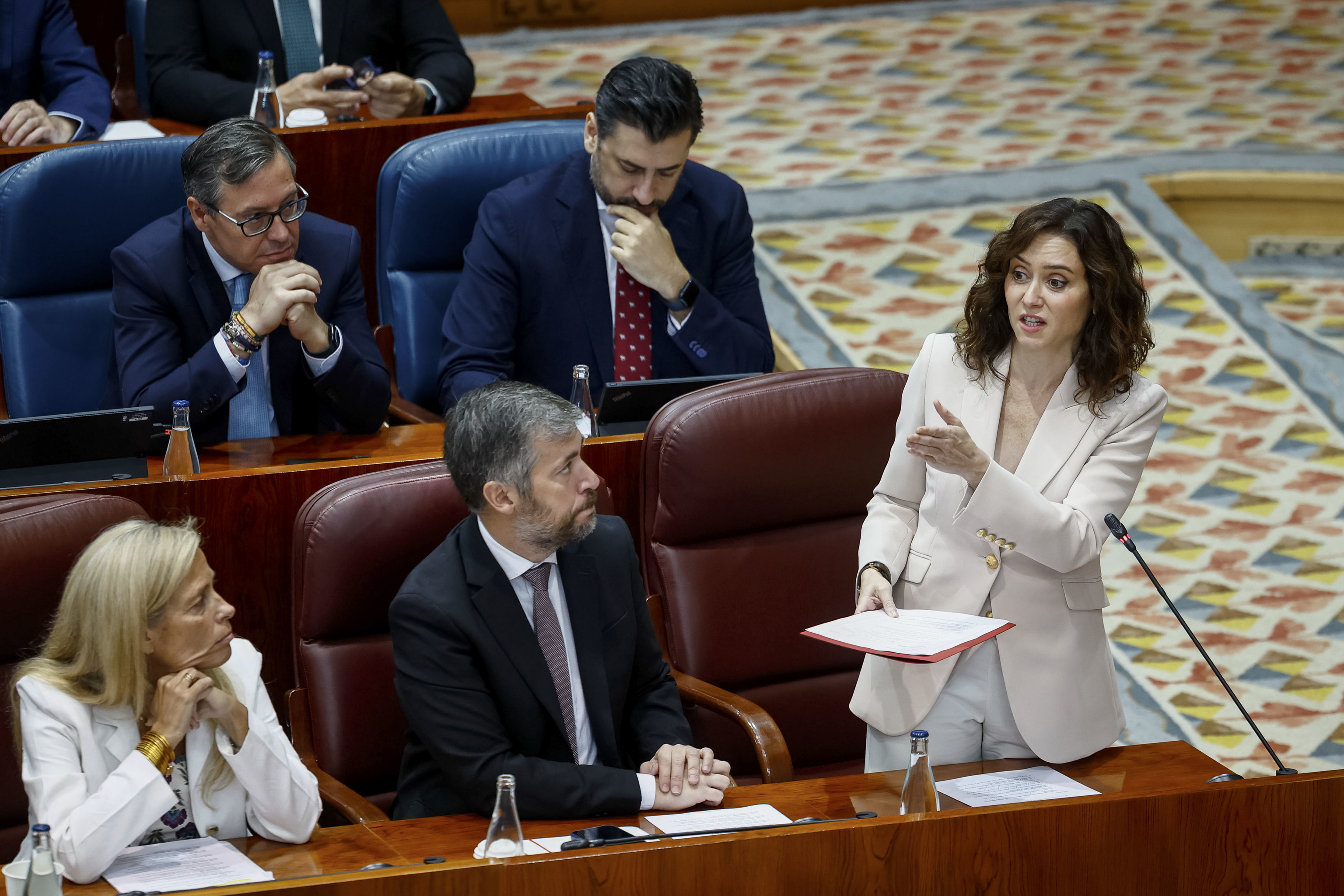 Ayuso vaticina el fracaso de los tres ministros candidatos de la izquierda: "Van a quemar las calles, pero Madrid les va a hundir en las urnas"