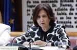 La fiscal general avisa en el Senado que el Legislativo no puede controlar sus decisiones y defiende los ascensos del equipo de García Ortiz
