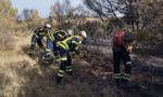 Los bomberos dan por controlados los incendios declarados ayer en Bardenas Reales y Caparroso (Navarra)
