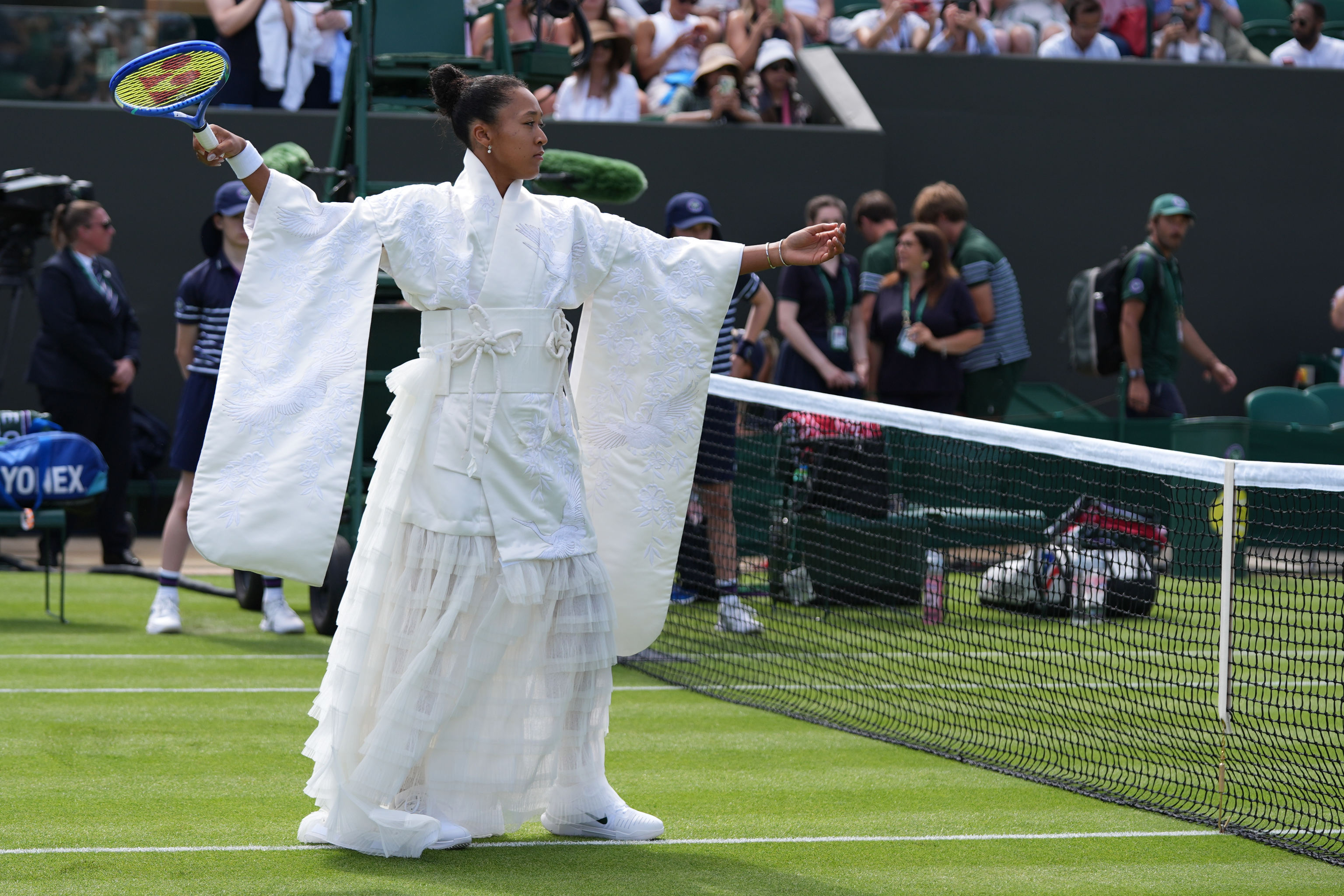 Naomi Osaka deslumbra en Wimbledon con un kimono inspirado en 'Kill Bill' de Lucy Liu