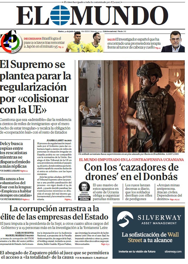 Portada de EL MUNDO del martes 30 de junio de 2026