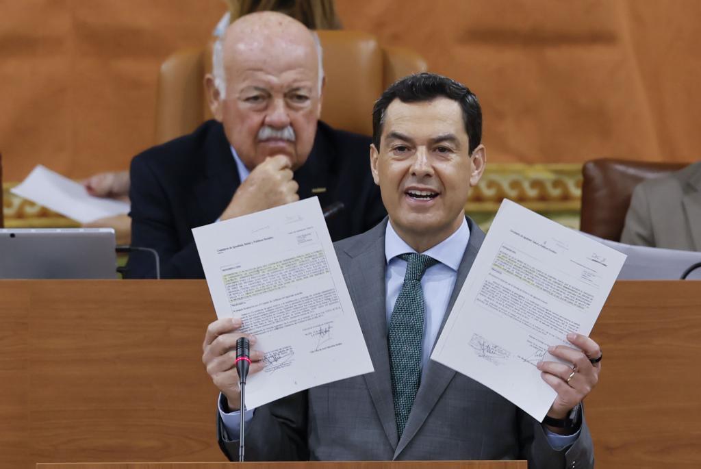 Vox niega sus votos a Moreno en la primera sesión de investidura bajo la amenaza de una repetición electoral en octubre