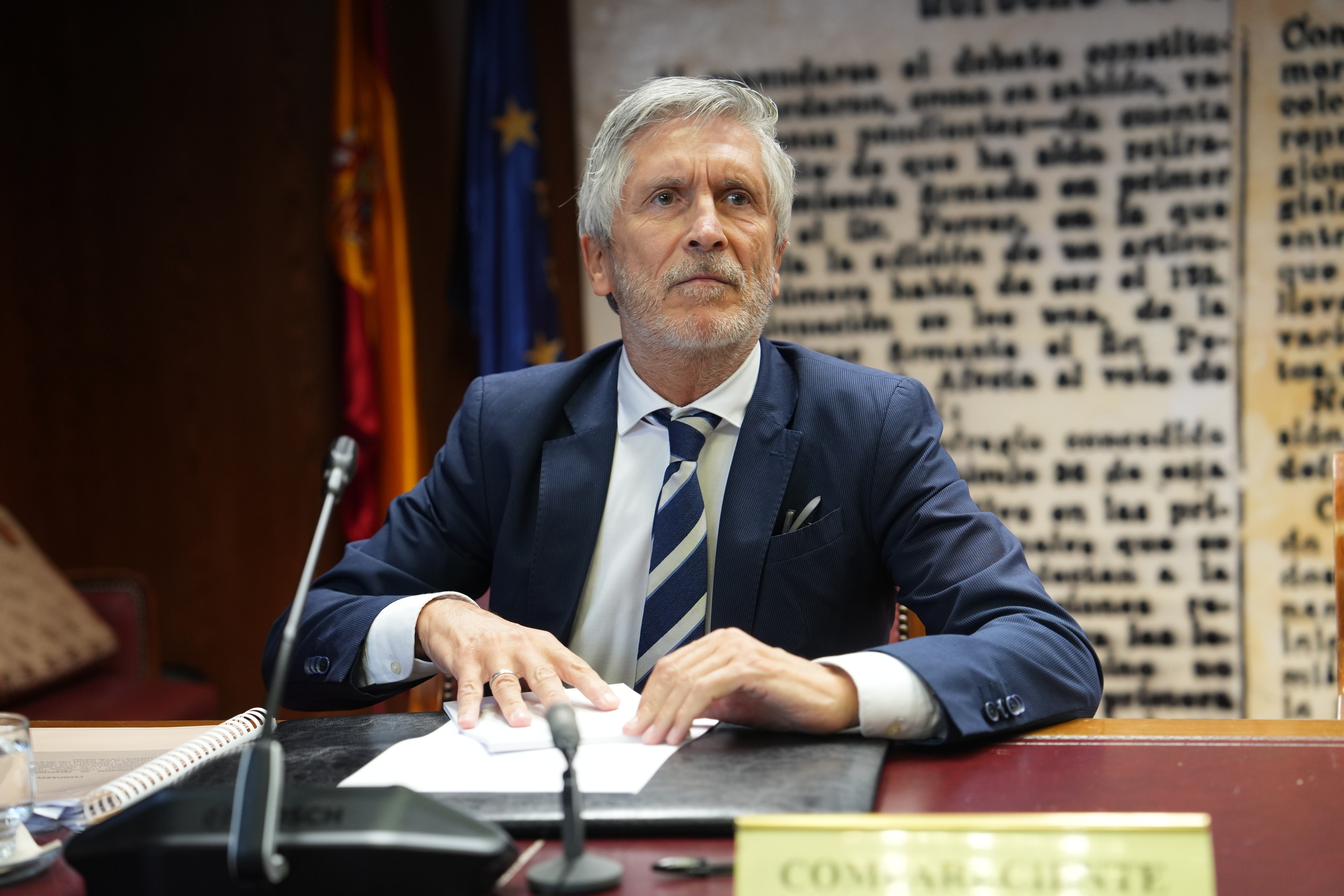 Marlaska niega conocer a Leire Díez o haber "cruzado con ella una palabra" y afirma que "la trama corrupta" está fuera del Ministerio