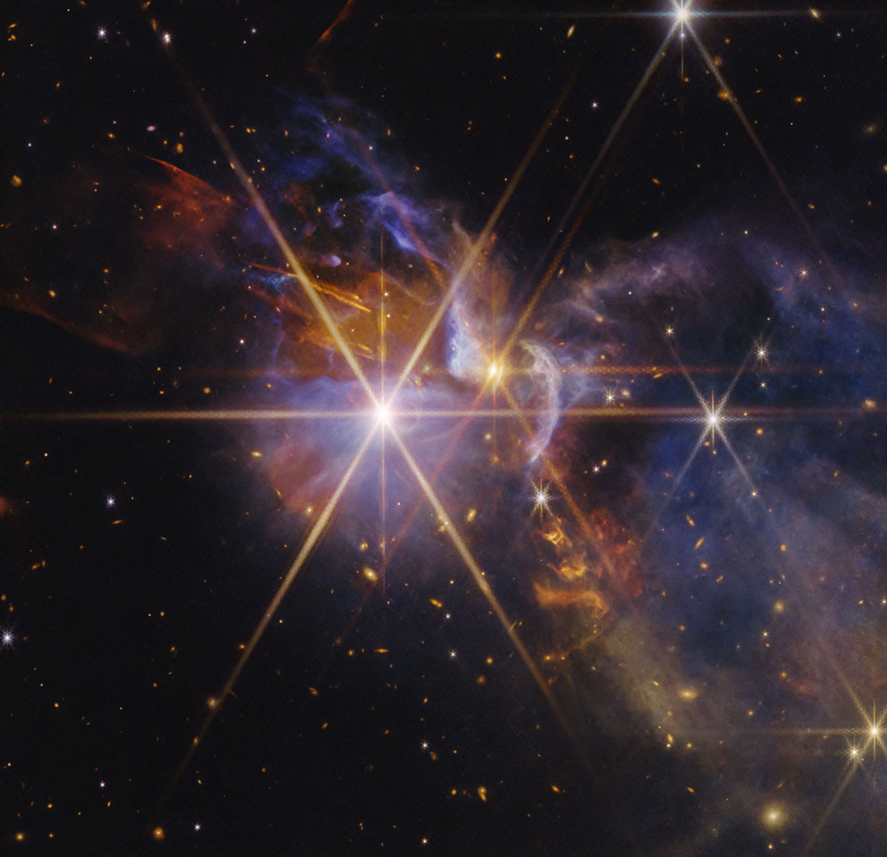Captan unas estrellas jóvenes según se independizan de su nube natal