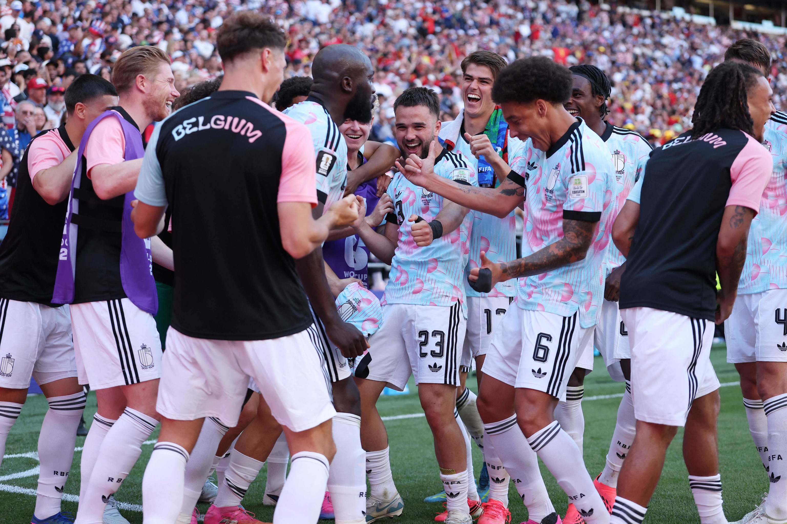 Lukaku se burla de Trump celebrando con su baile el cuarto gol a Estados Unidos
