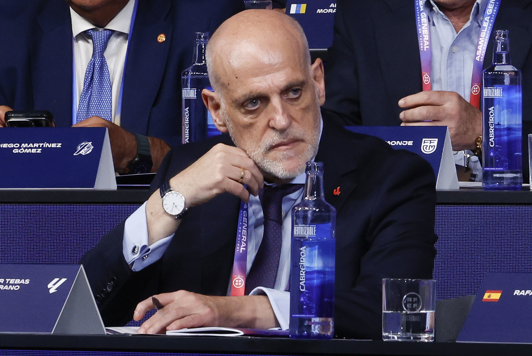 Tebas estalla contra la FIFA tras el 'caso Balogun': "Es la punta del iceberg de un modelo que deteriora la credibilidad del fútbol"