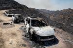 Las víctimas del incendio de Los Gallardos trataron de escapar por una rambla que se convirtió en una "verdadera trampa": seis coches quemados y un camino de tierra sin salida