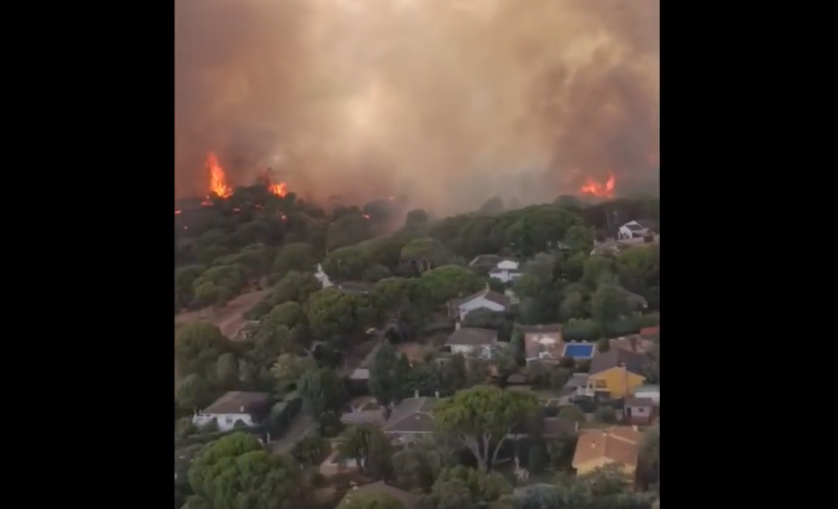 Desalojada una urbanización en Villa del Prado por el incendio declarado en Almorox (Toledo): activada la UME
