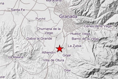 Granada registra un terremoto de 3,7 grados con epicentro en Ogíjares