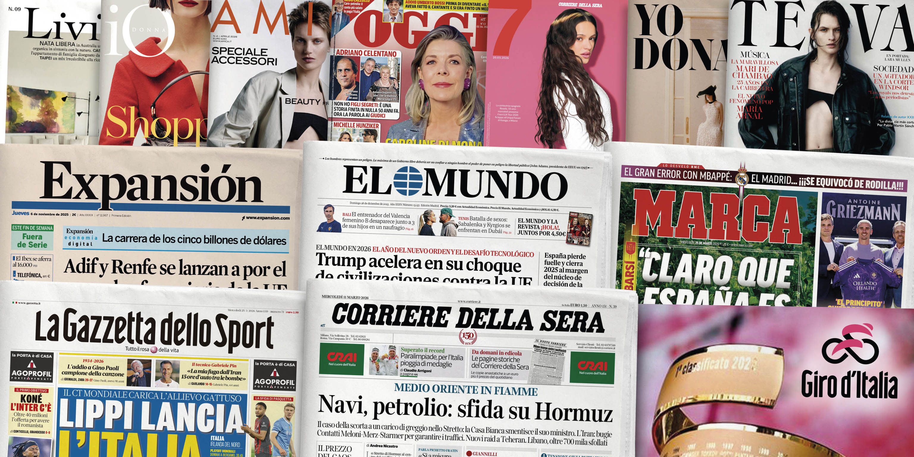 RCS MediaGroup alcanza unos ingresos de 428 millones de euros en el primer semestre