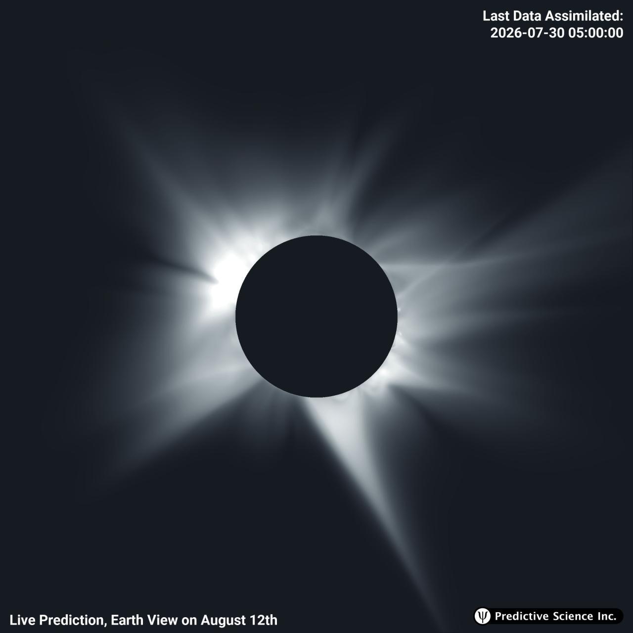 Un superordenador de Canarias predice cómo será la corona solar visible durante el eclipse de Sol del 12 de agosto