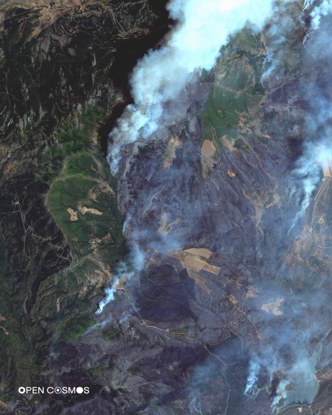 Los incendios también se combaten desde el espacio