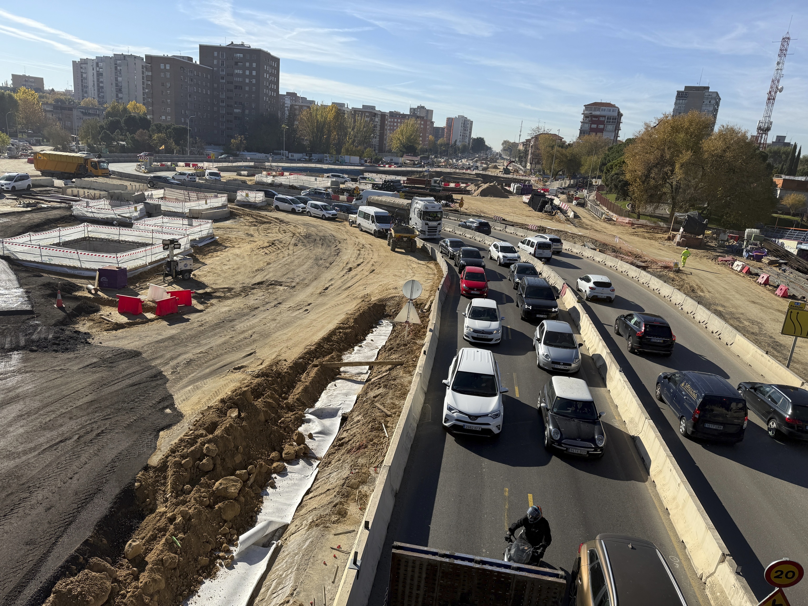 Cortado el túnel que une la M-30 con la A-5 desde el lunes por las obras