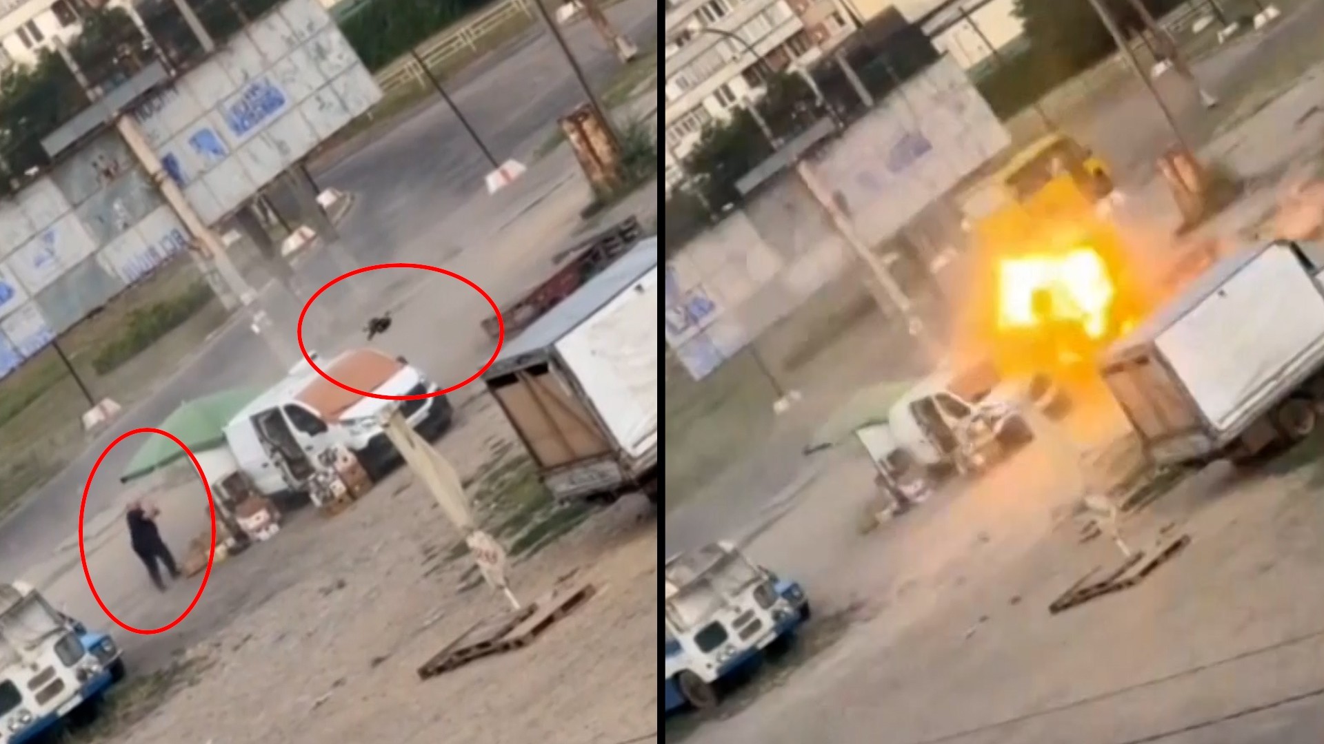Ucrania denuncia la "caza de civiles" por Rusia después de la persecución y el ataque de un dron a un vendedor de un mercado en Jersón